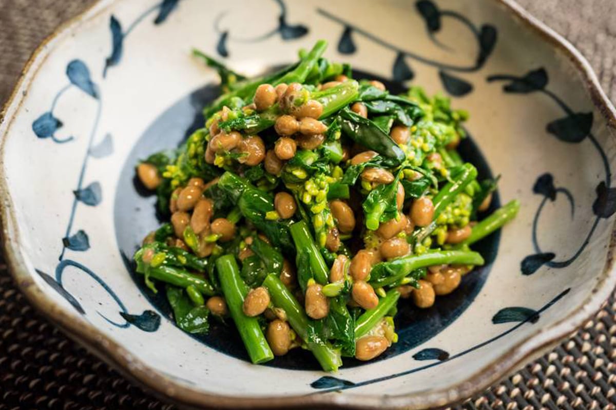 雨風ふぁ〜む レシピ 春菊と干しエビとお豆のかき揚げ